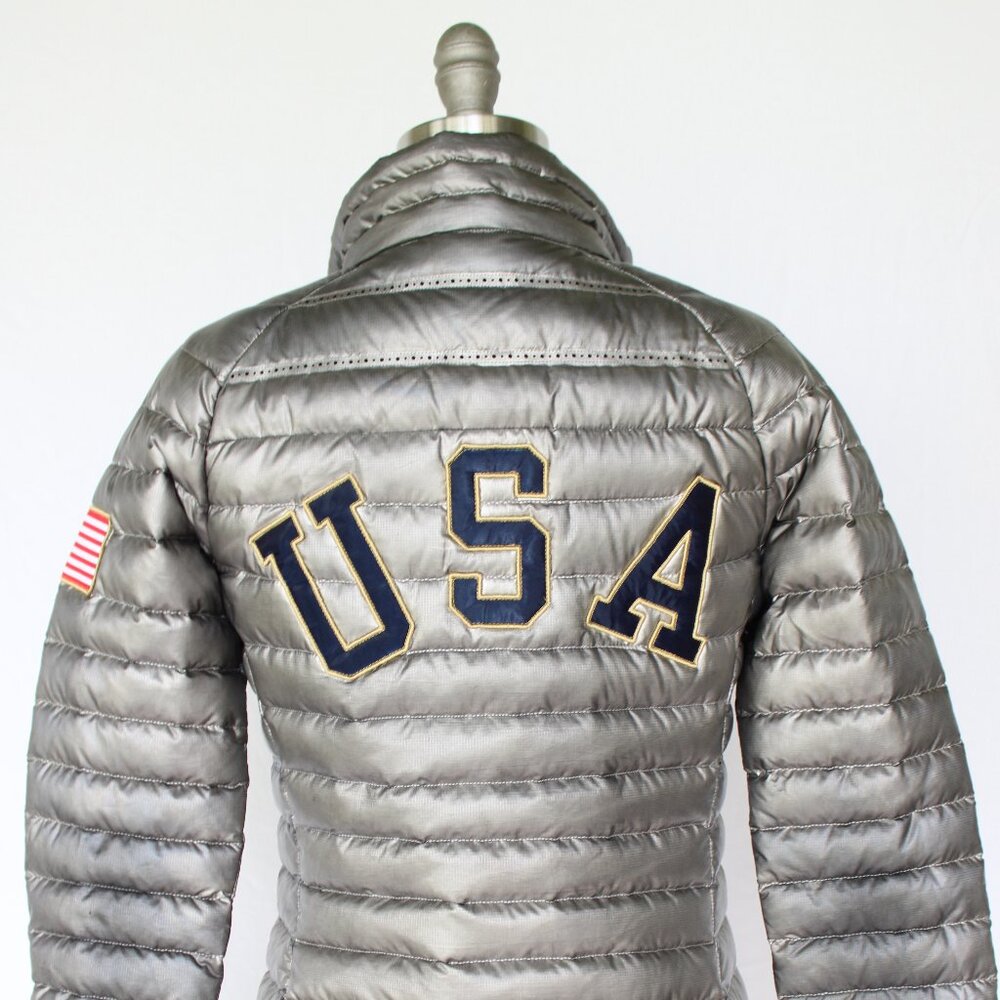 Nike Team USA Olympic Aeroloft Summit 800 Down Puffer Jacket Graphite Gray - Picture 9 of 11